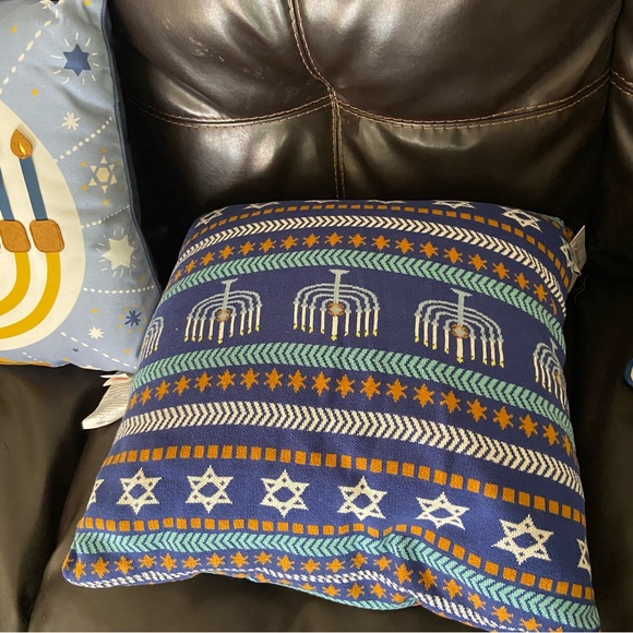 Isaac Mizrahi Holiday 2 Hanukkah Pillow Interactive Menorah